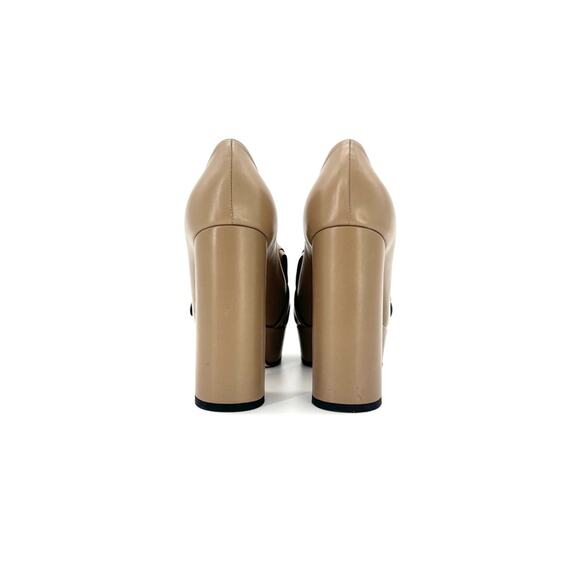 Gucci GG Marmont Fringe Platform Leather Loafers Pumps 37.5 - Picture 5 of 9